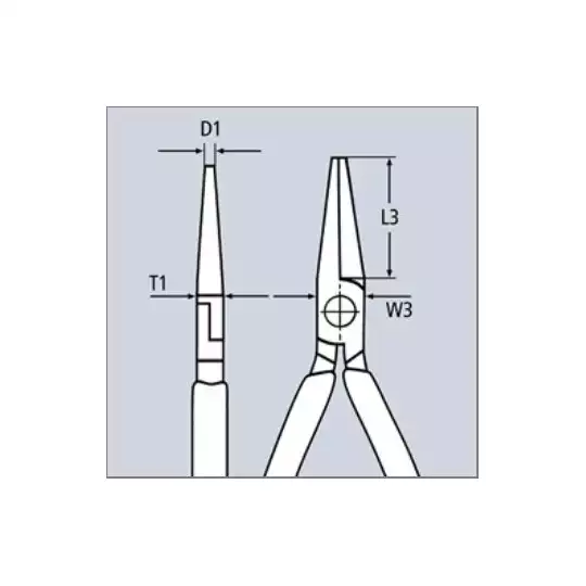 szczypce okrągłe 160mm, rękojeść wielokomponentowa, Knipex [22 02 160]