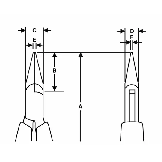 szczypce półokrągłe krótkie z gładkimi szczękami serii RX Ergo, rozmiar L 146,5mm, BAHCO [RX 7893]