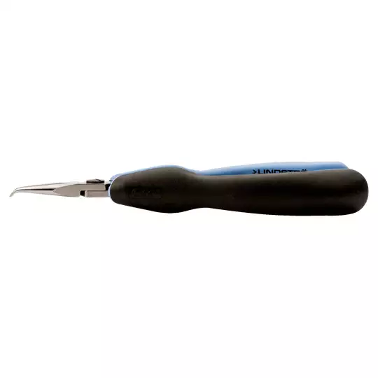 szczypce półokrągłe odgięte precyzyjne, szczęki gładkie, serii RX, rozmiar L 155,5mm, BAHCO [RX 7892]
