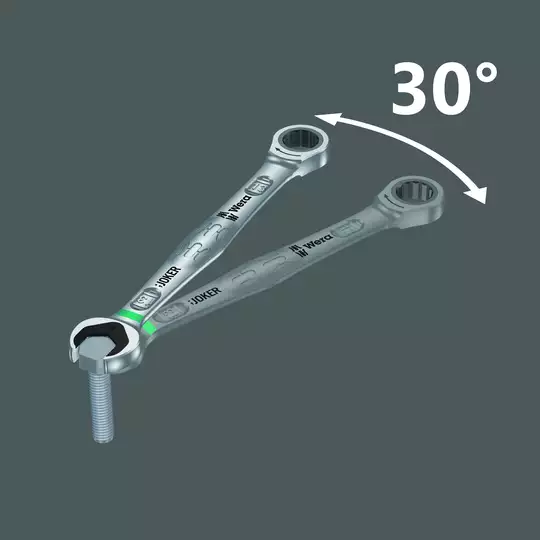 zestaw 4szt. kluczy oczkowo-płaskich z grzechotką Joker [073290]