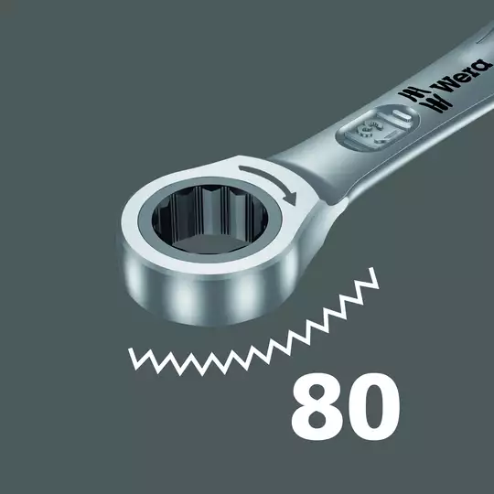 zestaw 4szt. kluczy oczkowo-płaskich z grzechotką Joker [073290]