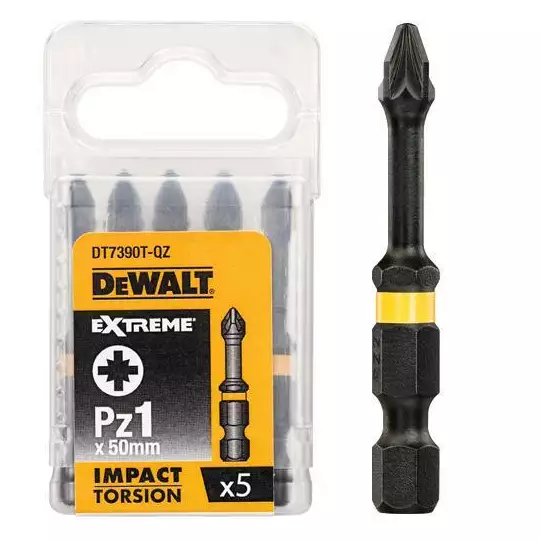 zestaw 5szt. końcówek udarowych Torison PZ1 [DT7390T]