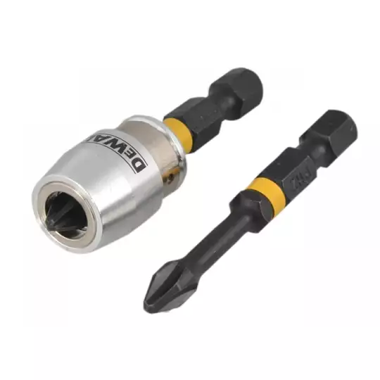 zestaw końcówka udarowa PH2 + uchwyt 1/4"  [DT70536T]