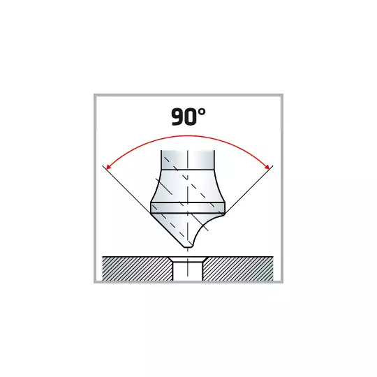 pogłębiacz stożkowy HSS-Co 90' 20,5mm [2290020501]