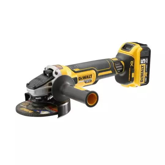 akumulatorowa bezszczotkowa szlifierka kątowa 125mm, 18V Li-Ion 2x5,0Ah DeWALT [DCG405P2]