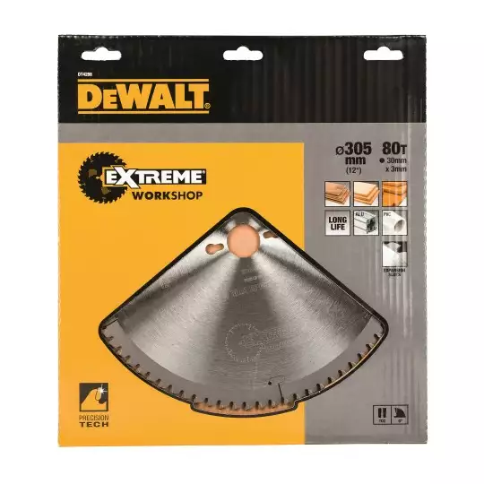 piła tarczowa EXTREME do cięcia aluminium 250/30mm, 80 zębów [DT4287] (1)