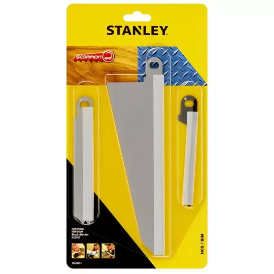 zestaw 3szt. brzeszczotów do pilarki Scorpion do drewna i metalu Stanley [STA29991]