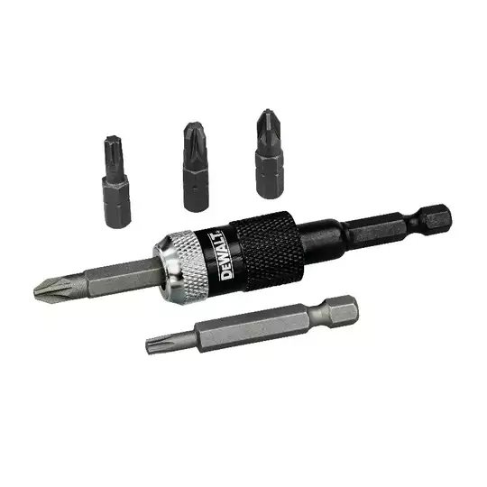 zestaw końcówek + adapter magentyczny  1/4"  6 szt. [DT71514]