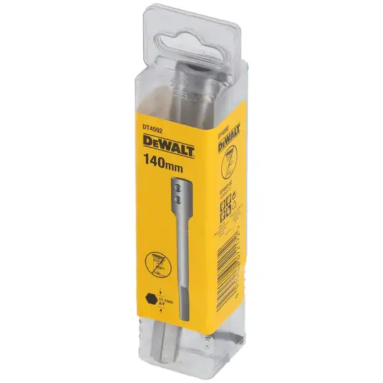 Przedłużka do wierteł samowiercących, gniazdowych, 140 mm DEWALT [DT4592-QZ]
