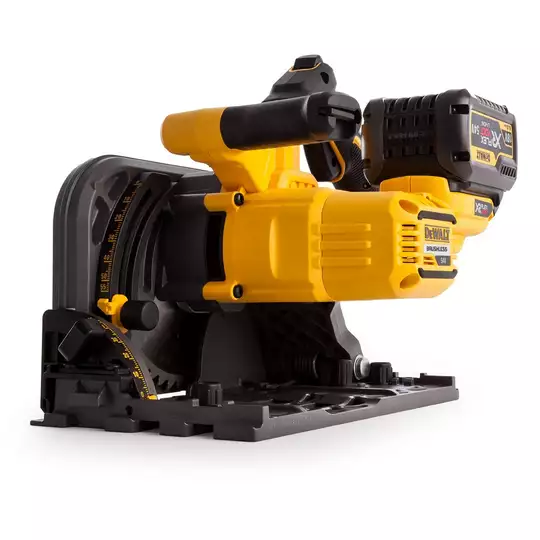 akumulatorowa bezszczotkowa pilarka tarczowa, zagłębiarka 165mm, 54V 2x6,0Ah Li-lon DeWALT [DCS520T2R]