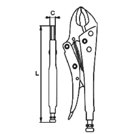 szczypce zaciskowe Morse'a 250mm, IRIMO [648-250-1]