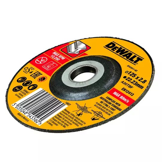 tarcza do szlifowania metalu 125mm, grubość 6,3mm DeWALT [DT43917] (1)