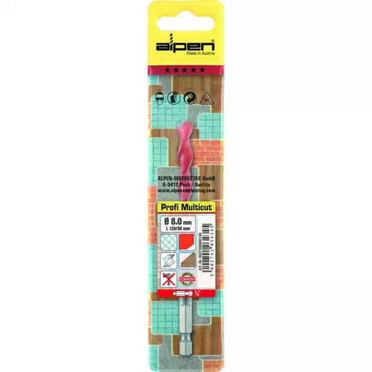 wiertło uniwersalne MultiCut 6,0/100mm, z mocowaniem 1/4'' [272006001]