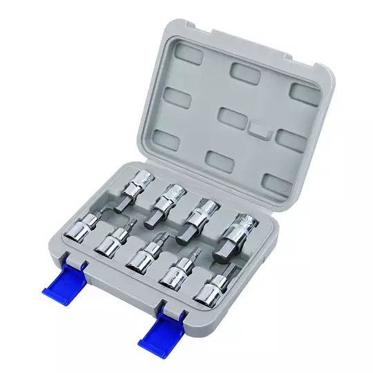zestaw nasadek sześciokątnych 1/2" z końcówką imbusową, 9 szt. M4-M17, Wera  [05004201001] (1)