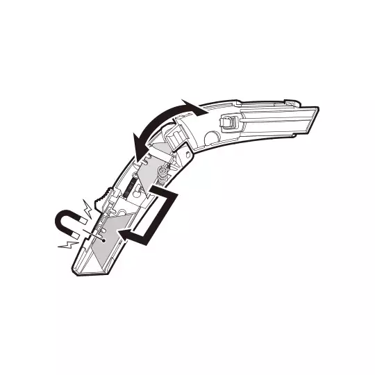 bezpieczny nóż z chowanym ostrzem V-REX SAFETY KNIFE Tajima [VR103]