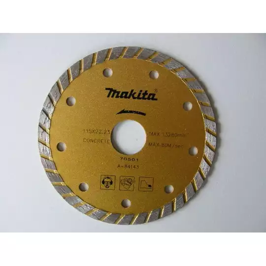diamentowa tarcza turbo do cięcia betonu na sucho, 115mm, Makita [A-84143] 