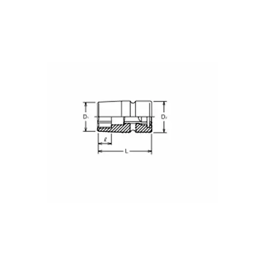 nasadka udarowa sześciokątna 1/2" M17, Koken [14400M-17] (1)