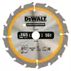 piła tarczowa do cięcia drewna 165/20mm, grubość cięcia 1,65mm, 16 zębów, CONSTRUCTION DeWALT [DT1948]