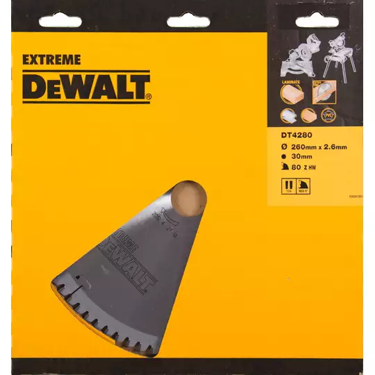 piła tarczowa do cięcia drewna 305/30mm; 60 zębów Dewalt [DT4260] (1)