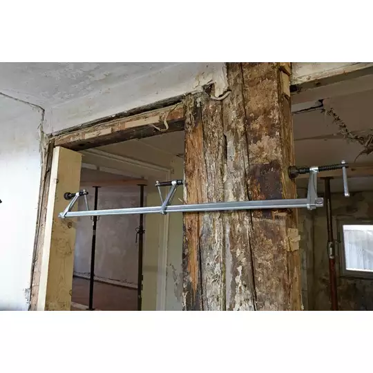 ścisk ślusarski śrubowy regulowany wzmocniony 1000x120mm, 340-1250mm BESSEY [SLV100M]