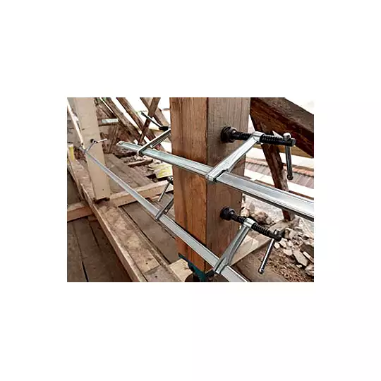 ścisk ślusarski śrubowy regulowany wzmocniony 1000x120mm, 340-1250mm BESSEY [SLV100M]
