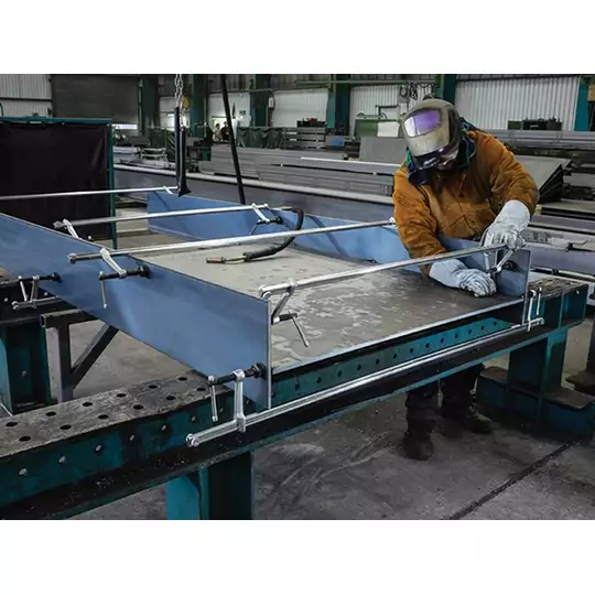 ścisk ślusarski śrubowy regulowany wzmocniony 1000x120mm, 340-1250mm BESSEY [SLV100M]