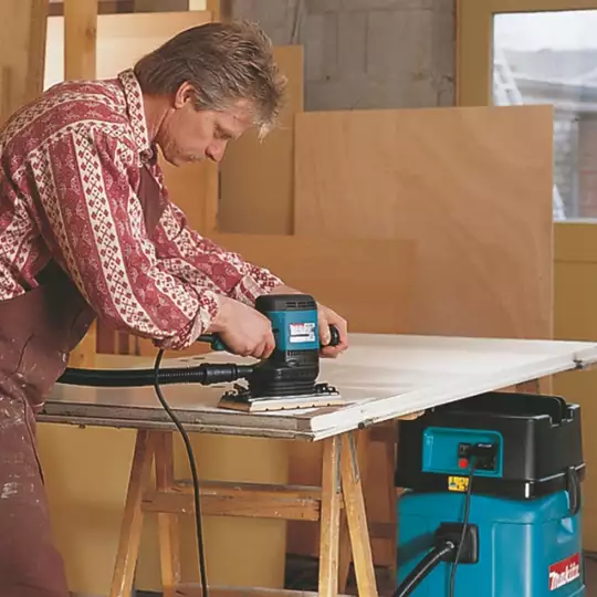 szlifierka oscylacyjna do szlifowania płyt kartonowo-gipsowych, 600W, 115x229mm, Makita [9046]