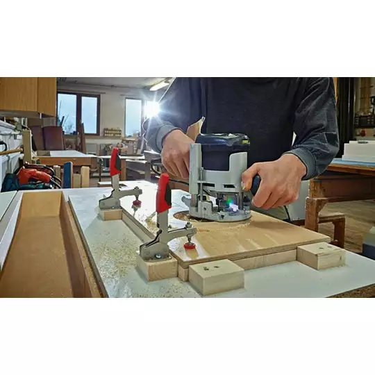 szybkomocujący docisk kolanowy pionowy z otwartym ramieniem, podstawą poziomą i regulacją 35mm Bessey [STC-VH20]