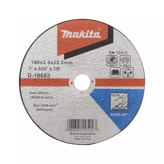 tarcza do cięcia metalu, 180/22,23/2,5mm, Makita [D-18683]