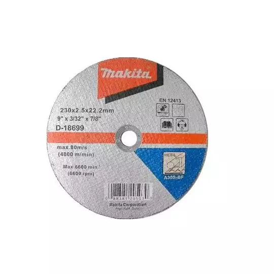 tarcza do cięcia metalu, 230/22,23/2,5mm, Makita [D-18699]