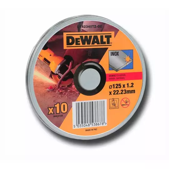 tarcza do cięcia stali nierdzewnej 125x22,23x1,0mm DeWalt [DT3507] (1)