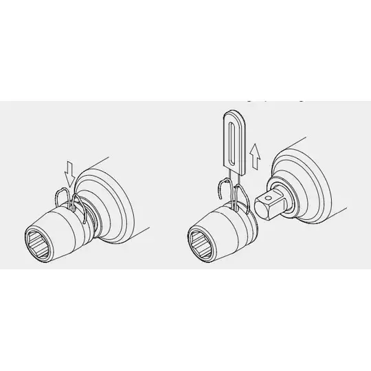zawleczka zabezpieczająca do nasadek udarowych 1 1/2" do rozmiaru 90mm Koken [C71]