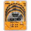 zestaw 3 sztuk tarcz pilarskich do drewna 250/30mm, serii CONSTRUCTION DeWALT [DT1963]
