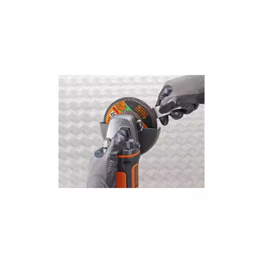 akumulatorowa szlifierka kątowa 125mm, 18V Li-Ion 1x4,0Ah, Black+Decker [BCG720M1]