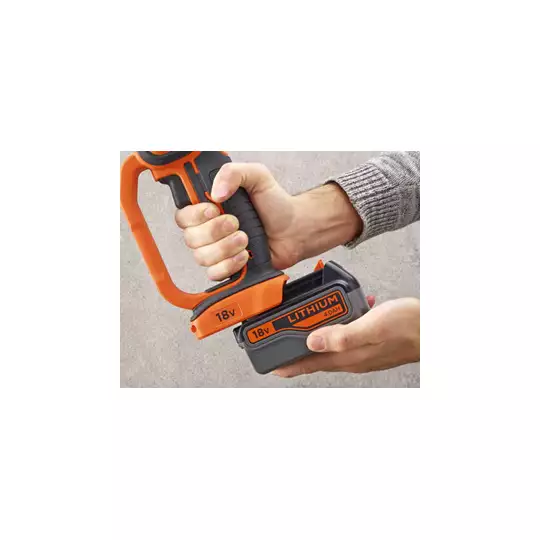 akumulatorowa szlifierka kątowa 125mm, 18V Li-Ion 1x4,0Ah, Black+Decker [BCG720M1]