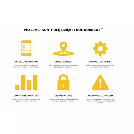 akumulatorowy laser obrotowy 80/600m z wiązką zieloną z BLUETOOTH, 18V Li-Ion 1x2,0Ah, DeWalt [DCE080D1GS]