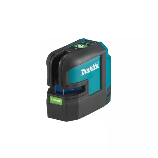 akumulatorowy, samopoziomujący laser krzyżowo-punktowy zasięg 25m z wiązką zielona, Li-ion 10,8V, Makita [SK106GDZ]
