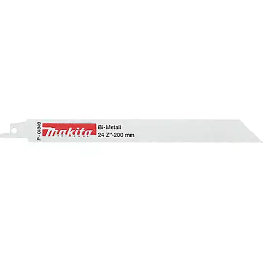 brzeszczoty bagnetowe do piły szablastej, bimetaliczne, do metalu, 200mm, 24 zęby/cal, 5szt., Makita [P-04949]