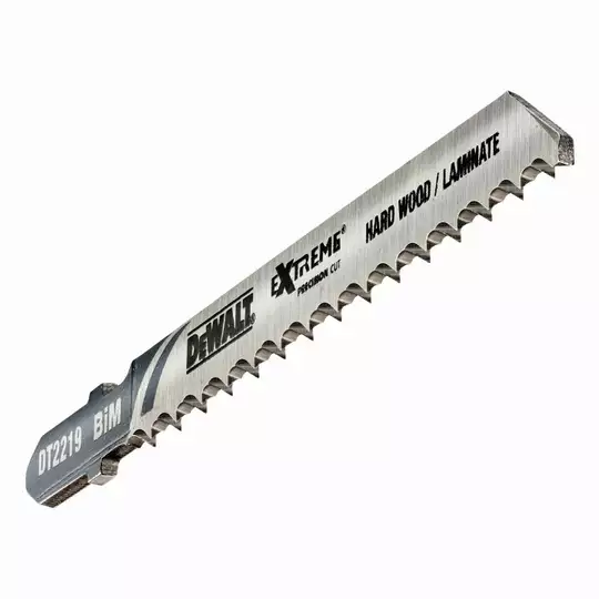 brzeszczoty z odwrotnymi zębami do wyrzynarek 100mm do cięcia drewna, laminatów 3 szt. DeWalt [DT2219]