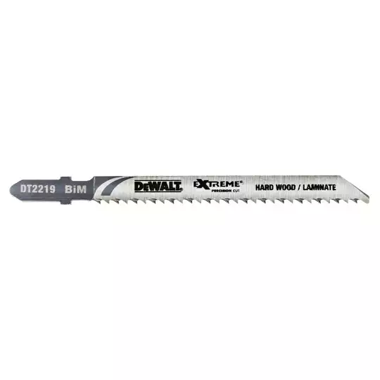 brzeszczoty z odwrotnymi zębami do wyrzynarek 100mm do cięcia drewna, laminatów 3 szt. DeWalt [DT2219]