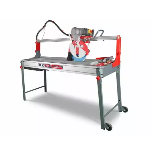 elektryczna przecinarka na mokro do płytek 148,5cm, DX-350 N 1300 Laser&amp;Level Zero Dust, Rubi [52915]