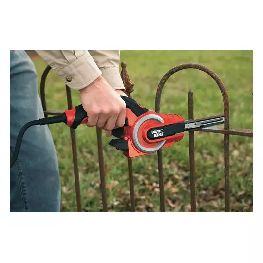 elektryczna szlifierka taśmowa / pilnik do metalu, 451x13mm, 400W, Black+Decker [KA902EK]