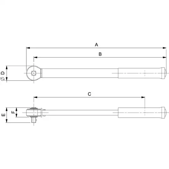 klucz dynamometryczny mechaniczny 1/4", 1-5 Nm, Bahco [7455-5]