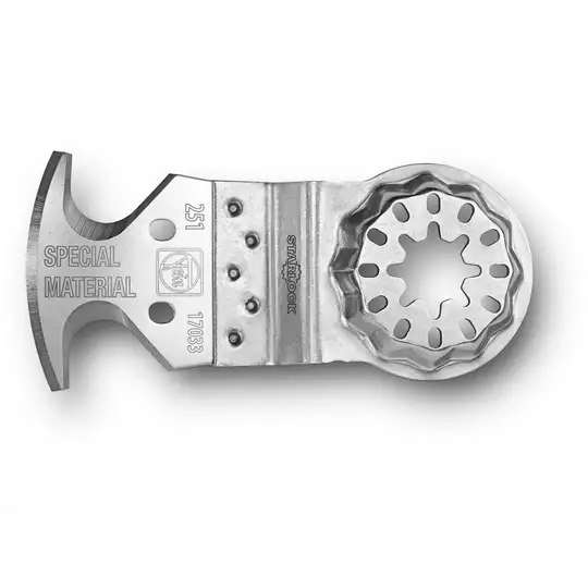 nóż wielofuncyjny do narzędzi wielofunkcyjnych, do cięcia wykładzin, PCV, dachówki bitumicznej, 50x30mm, Brzeszczot E-Cut Fine METAL, Fein [6 39 03 251 21 0] 