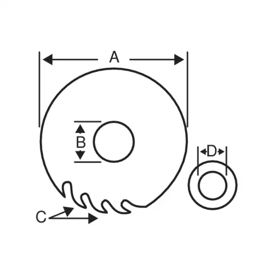 piła tarczowa do cięcia aluminium i tworzywa sztucznego, 210/30mm, 48 zębów, Bahco [8501-17S]