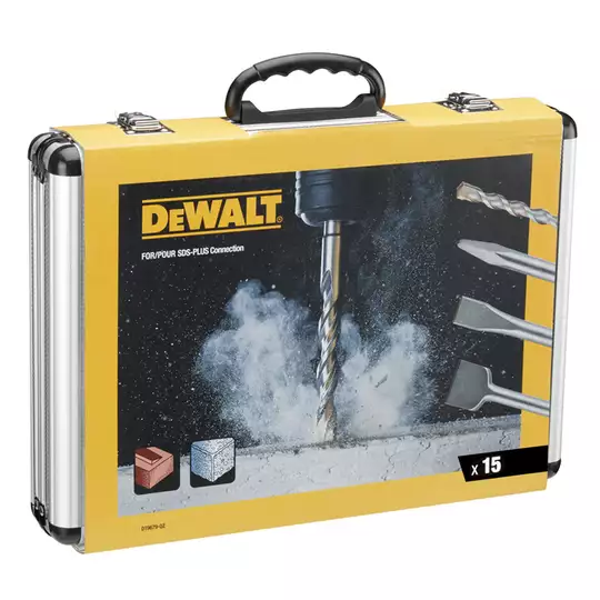 zestaw 15szt. wierteł i dłut do betonu SDS+, DeWALT [DT9679]
