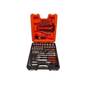 zestaw kluczy nasadowych, płasko-oczkowych i akcesorii 1/4'' i 1/2'', 103 szt. BAHCO [S103]