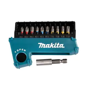 zestaw końcówek udarowych 1/4" z adapterem, 11 szt. IMPACT PREMIER MAKITA [E-03567]