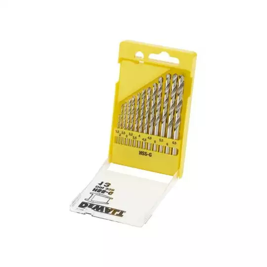 komplet 13szt. wierteł do metalu HSS-G DeWALT [DT5922]