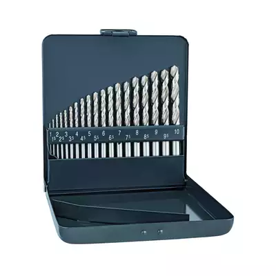komplet 19 szt. wierteł do metalu, HSS Super KM-19 Alpen [0000100311100]